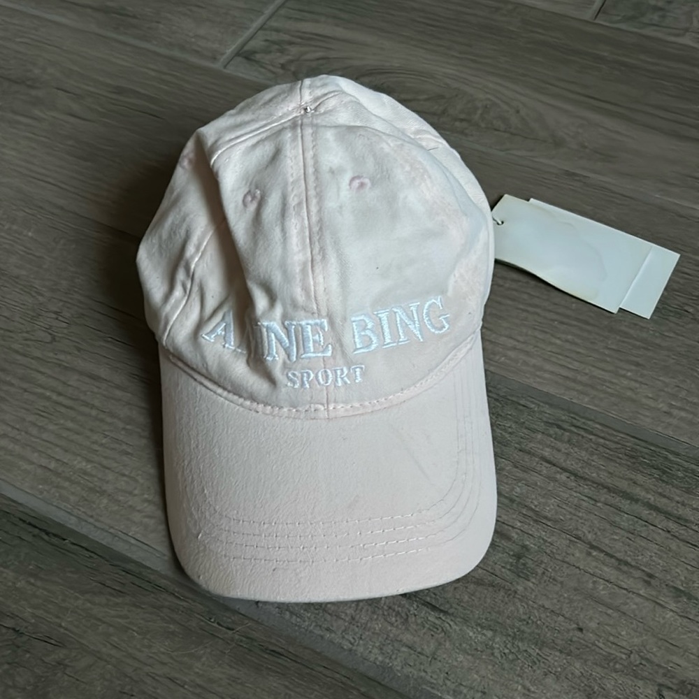 Anine Bing blush baseball hat